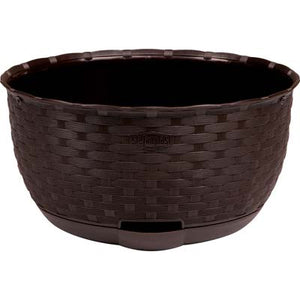 Ciotola rattan natural stefanplast pp moka cm 30 h.cm 14,5 (2 pezzi) Stefanplast 