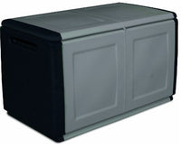 BAULE MULTIUSO CM.96X53X57H. LT.230 GRIGIO/NERO