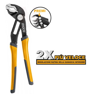 Pinza regolabile veloce 250 mm - Ingco HPP68258