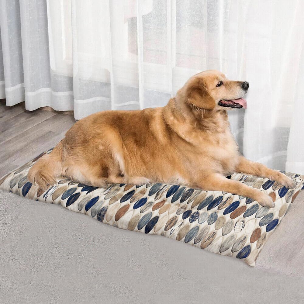 Cuscino Cane Gatto 60x90 Cm Morbido Imbottito Cuccia Lettino Pet Animali Lavabile Double Face Dis.C