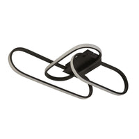 Plafoniera Moderno Clip Acciaio Bianco Nero Led 36,73W 3000 - 4500 - 6500K