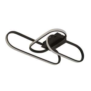 Plafoniera Moderno Clip Acciaio Bianco Nero Led 36,73W 3000 - 4500 - 6500K