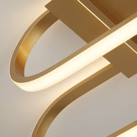 Plafoniera Moderno Clip Acciaio Oro Bianco Led 36,53W 3000 - 4500 - 6500K