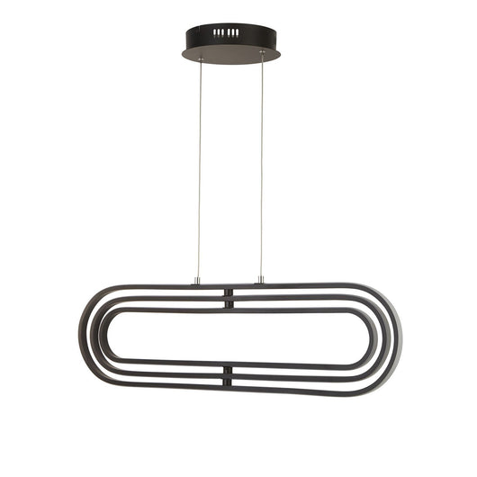 Lampadario Moderno Clip Acciaio Bianco Nero Led 52,44W 3000 - 4500 - 6500K