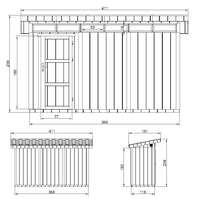 Casetta da Giardino di QUALITÀ PREMIUM 4,3m²-L161xW411cm - TIMBELA M902-HARVEST HONEY