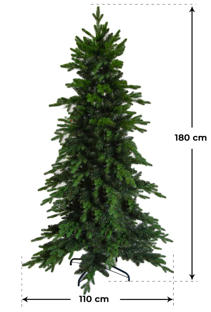 Albero di Natale Artificiale 240 cm 2996 Rami Grinch Slim Verde