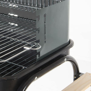 BARBECUE CON CARRELLO IN ACCIAIO VERNICIATO 103x44x90 cm CON PIANI DI APPOGGIO 765/5