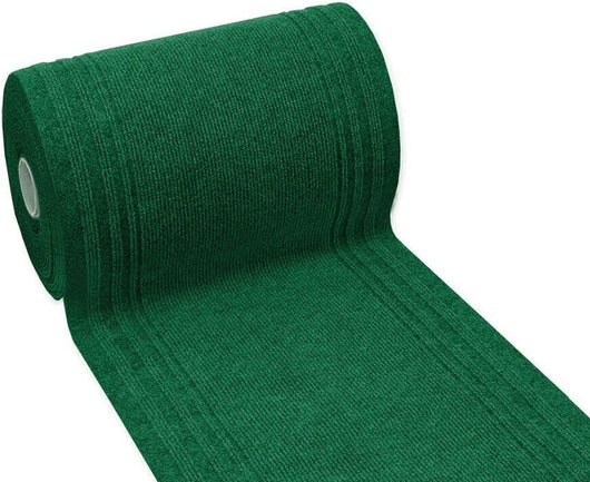 Tappeto Passatoia Antiscivolo 67x340 cm Interno Esterno Corridoio Scala Assorbente Verde