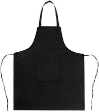 Grembiule Cucina Cotone Resistente Pettorina Ristorante Bar Cameriere Unisex Nero