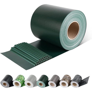 FASCIA FRANGIVISTA COPRENTE RINGHIERE PVC H.19cm L.35m VERDE + 20 CLIPS EFFE