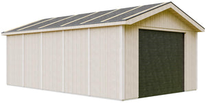 Garage di qualità premium 21 m²- L378xL648 cm - Capannone da giardino Timbela M992B