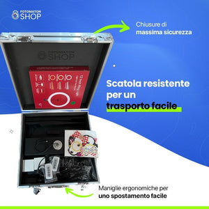 360 Photo Booth - Include 2 Faretti LED, Telefono Audiolibro, Software per l'utilizzo, 80cm - Cabina Fotografica 360, Macchina Fotografica a 360 gradi