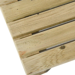 PEDANA PER GIARDINO PAVIMENTO IN LEGNO IMPREGNATO ZIGRINATA 50x50xH 3,2cm VERDELOOK