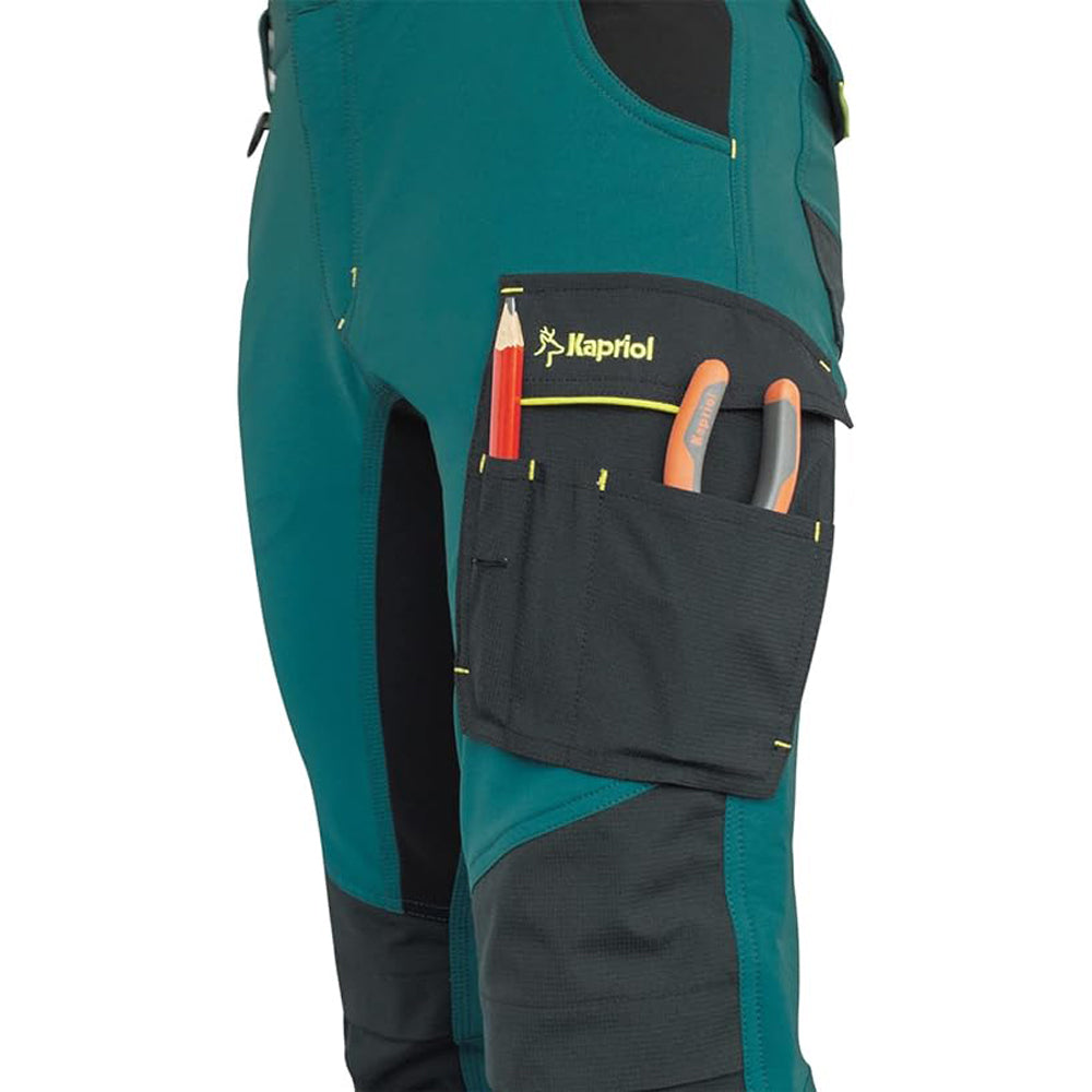 PANTALONI DA LAVORO DYNAMIC ELASTICIZZATI GRIGIO TG. S TASCHE PORTAUTENSILI 35480