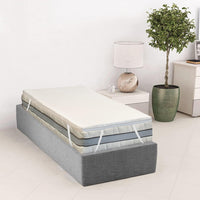 Topper Correttore Materasso Singolo Ortopedico in Memory Foam Letto 90x200 H7 Una piazza H 7 CM Certificato Oeko-Tex