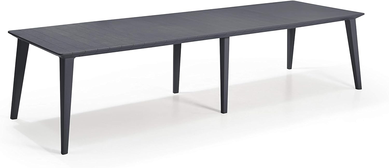 Keter tavolo in resina rettangolare allungabile Lima Table320 157-313x98x74h Grafite Grigio