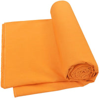 Telo Arredo Cotone 260x280 cm Copridivano Granfoulard Copriletto Tessuto Multiuso Giallo