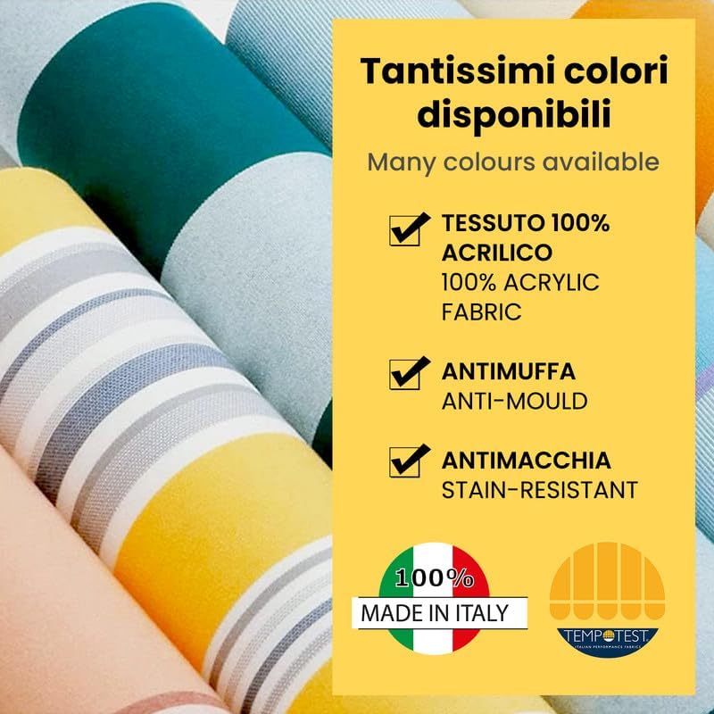 Tenda da Sole a Bracci Estensibili Tempotest Parà Col. Beige 15/1 Largh. 3,60 x Sporgenza 2,35 Att. Par. Arg. DX