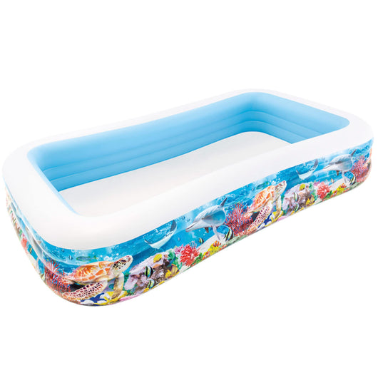 Intex piscina gonfiabile family tropical cm. 305x183x56 h (lt. 1.050) (2 pezzi) - Intex