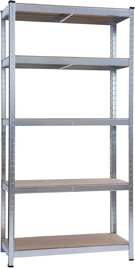 S1851020 - Scaffale in metallo e MDF 5 ripiani L. 90