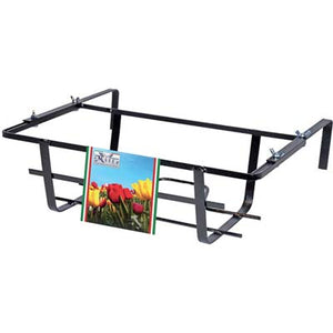 Balconiera tulipano regolabile ferro battuto vern nero cm 60x22 h.cm 15 (5 pezzi) Mille