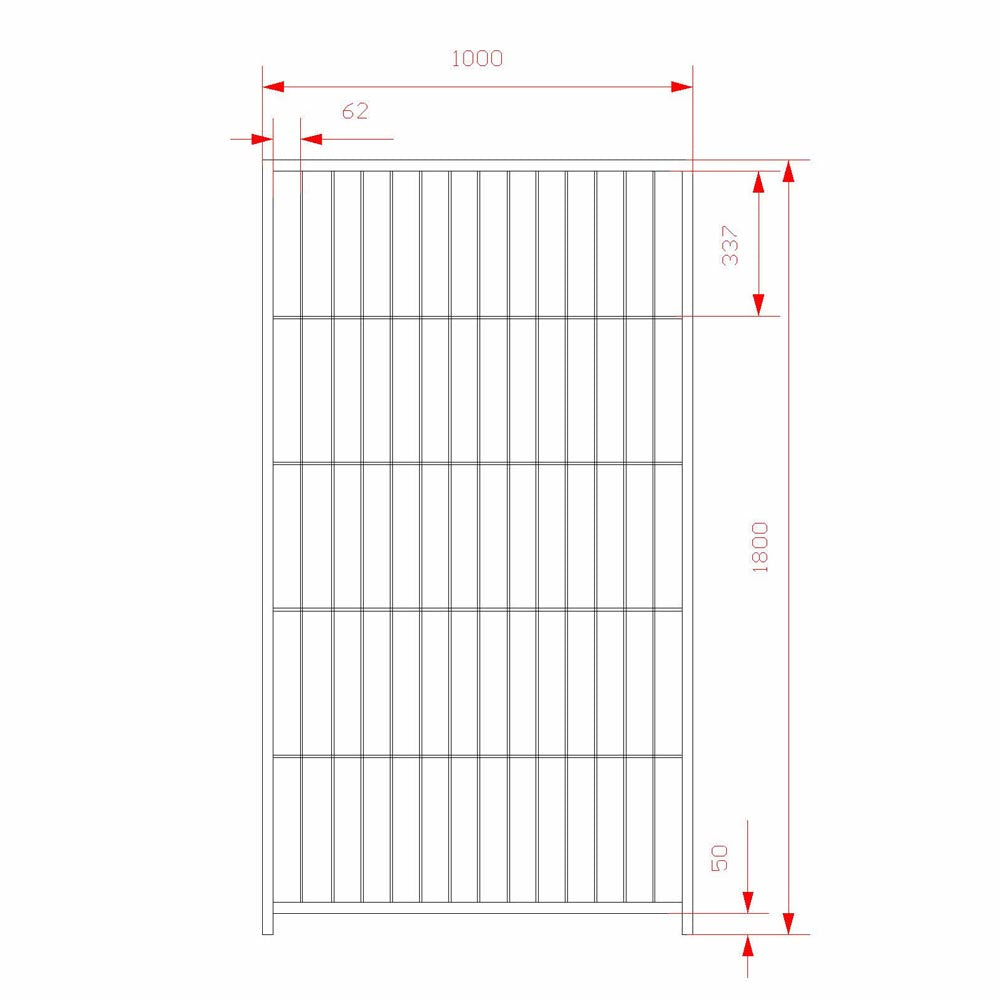 Box per cani da esterno zincatura elettrolitica 200x200x altezza 180 centimetri