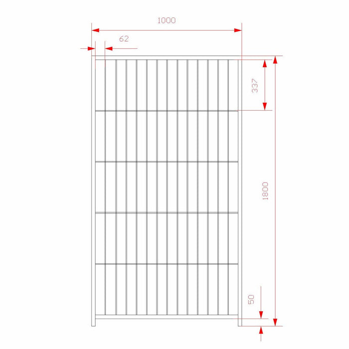 Box per cani da esterno zincatura elettrolitica 200x200x altezza 180 centimetri