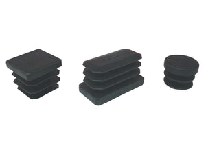 6blister bl puntali tondi 25 mm plastica nero 8 pz 62234