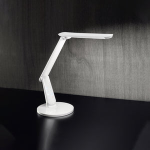 Lampada Da Scrivania In Plastica Moderna Leg Bianco Led