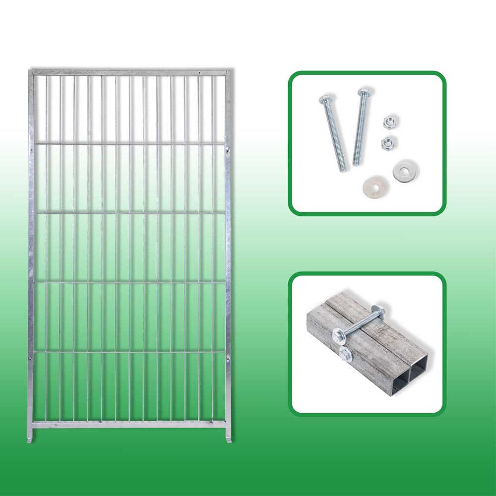 Box per cani da esterno coperto con zincatura elettrolitica da 300x200xh180 cm