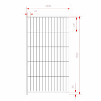 Box per cani da esterno coperto e retro in legno zincatura elettrolitica da 200x300xh180 cm