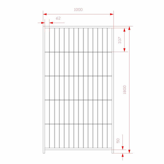 2 box per cani predisposizione alla copertura zincato ciascuno da 300x200x altezza 180 cm