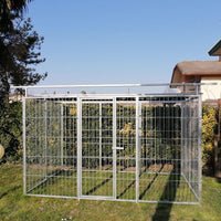 2 box per cani predisposizione alla copertura zincato ciascuno da 300x200x altezza 180 cm