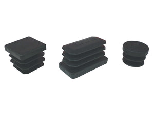 6blister bl puntali tondi 28 mm plastica nero 8 pz 62442