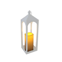 Lanterna Vienna con candela LED bianca 50,5 cm.