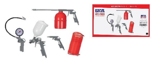 KIT ACCESSORI X COMPRESSORE 5PZ. EXCEL