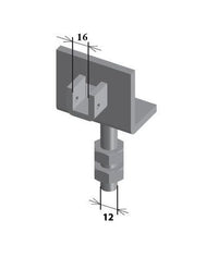 Supporto motore con regolazione verticale per motori Magnum sella da 16mm