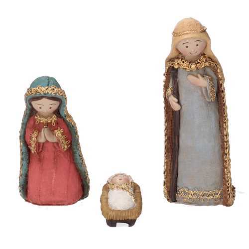 Natività  resina set 11pz cm xh13