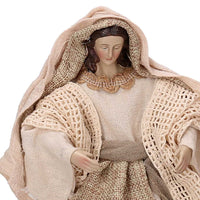 Natività  tessuto set 3pz beige cm xh25,5