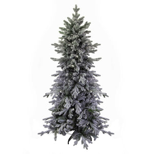 Albero di Natale Artificiale Innevato 210 cm 2450 Rami Grinch Slim Verde