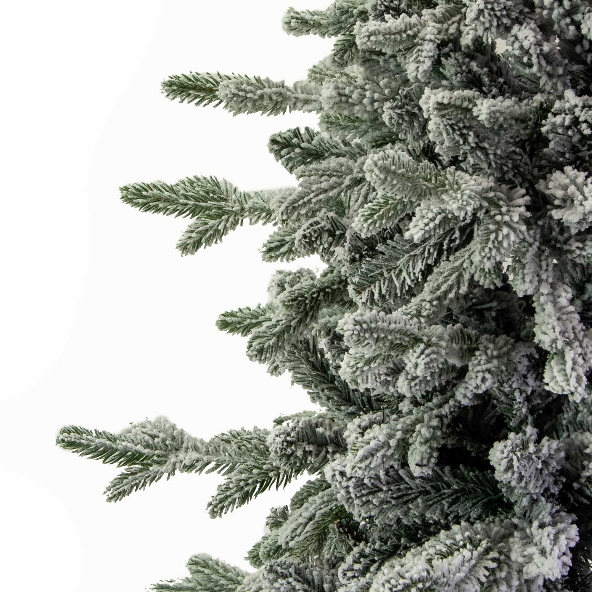 Albero di Natale Artificiale Innevato 210 cm 2450 Rami Grinch Slim Verde