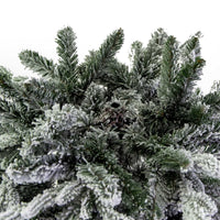 Albero di Natale Artificiale Innevato 210 cm 2450 Rami Grinch Slim Verde