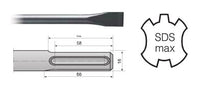 HIKOKI ACC. SCALPELLO SDS-MAX PIATTO MM.25X400