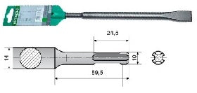 HIKOKI ACC. SCALPELLO SDS-PLUS PIATTO MM.20X250