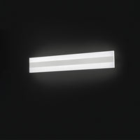 Applique Moderna Bend Metallo Bianco Led Luce Calda 60Cm