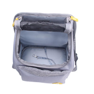 Zu e lu zaino per animali carrier grey paros medium 7 kg