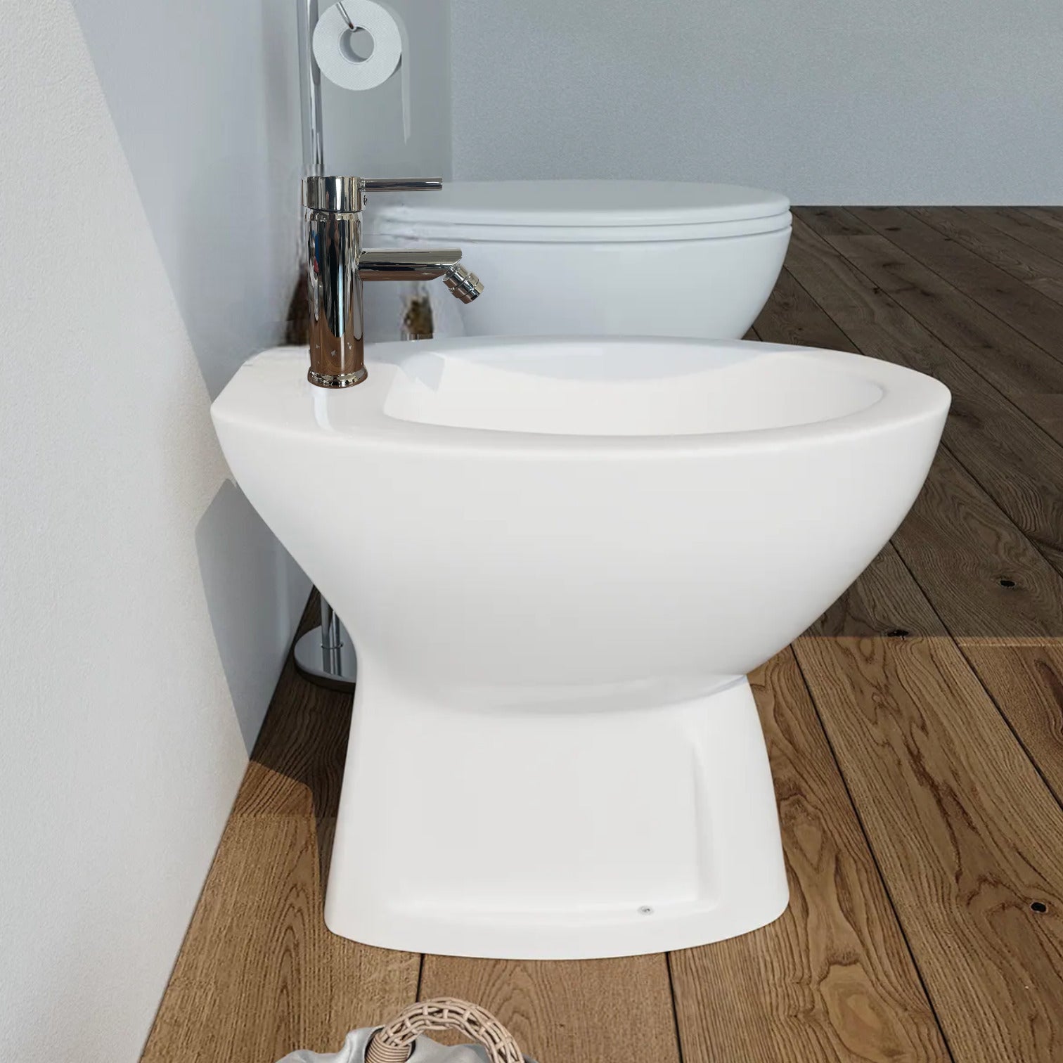 Rubinetteria completa bagno lavabo e bidet moderni serie completa