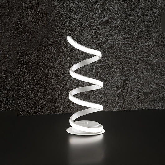 Lampada Da Scrivania In Metallo Moderna Nest Bianco Led Luce Calda