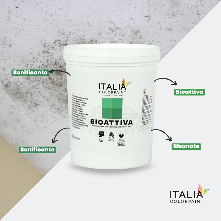 Trattamento completo antimuffa isoltherm fissativo bioattiva paintherm mq 50