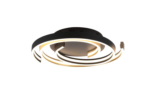 Plafoniera LED spirale Coventry ottone satinato